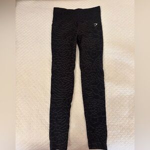 Gymshark leggings, size small, patterned